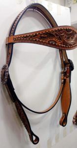 Cabecera de cuero de equitación ecuestre de una oreja de alta calidad más vendida con hebillas Fabricante Mayorista en India - Product Image 2