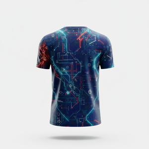 Camiseta Casual de Manga Corta, 100% Poliéster Tejido, 180g, Sublimación, Cuello Redondo |   Se Aceptan Diseños Personalizados |   WOLSON Ecológico - Product Image 5