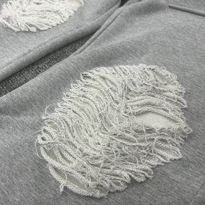 <b>Wholesale</b> Streetwear High Quality Woolen 460 Gsm Men's Blank for Hem Mid Eco-Friendly Distressed Vintage Washed Jogger <b>Flared</b> - Product Image 4