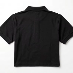 Chemise à manches courtes en tricot pour homme, de haute qualité, en gros, personnalisable, respirante, mélange polyester/coton, vêtements décontractés, streetwear - Product Image 2