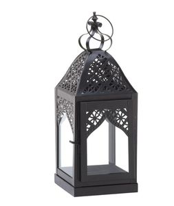 Farol de latón hecho a mano, portavelas de metal para decoración del hogar - Product Image 4