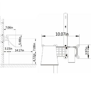 Rubinetto a Cascata da Bagno a Doppia Maniglia in Stile Antico, Montaggio a Parete, in Ottone con Finitura Oro Spazzolato per Installazione su Lavabo - Product Image 2