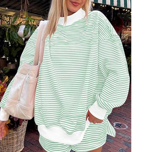Sudadera con capucha de cuello alto para mujer, estilo oversize, de algodón liso, tipo jersey, precio económico, OEM - Product Image 3