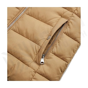 Hooded Quilted Waterproof <b>Bubble</b> Jacket Black Full Sleeve Winter Windproof Cotton Shell Knitted Fabric Polyester Filling Stand - Product Image 5