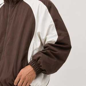 Conjunto de cortavientos con capucha y bloques de color para hombre, chaqueta ligera con cremallera y pantalones cortos a juego, ropa deportiva informal para correr y actividades al aire libre para hombre - Product Image 5
