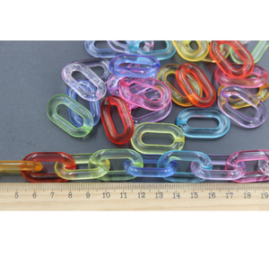 Cadena de Resina Decorativa para Pared, Eslabones de Resina Transparentes y Coloridos para Decoración de Paredes - Product Image 1