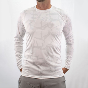 Chemises de pêche à manches longues personnalisées anti-UV, sublimées, à séchage rapide, pour hommes - Product Image 1
