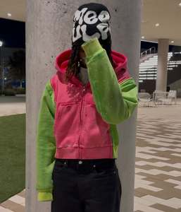 Urban Fashion Acid Wash Winter Heavyweight Solid Casual <b>Track</b> <b>Suit</b> Custom Logo Private Label Wholesale Manufacturer - Product Image 5