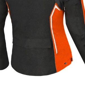 Veste de moto pour homme à manches longues 5 Sports, couleur noire et orange, coupe-vent, toutes saisons, vêtements de course - Product Image 6