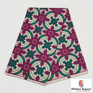 Tissu Ankara Premium Double Face en Coton Imprimé Wax Africain Léger et Occultant, 100% Coton, Matière Imperméable pour Robe - Product Image 3