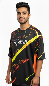 T-shirt de mode urbaine haut de gamme pour hommes, coupe ample, sublimation, style décontracté - Product Image 4