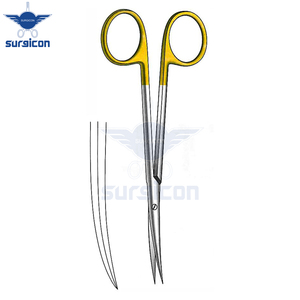 Ciseaux chirurgicaux Metzenbaum-Fino 14 cm / 5-1/2 pouces, aiguisés/courbés, avec inserts en carbure de tungstène TC GOLD - Product Image 3