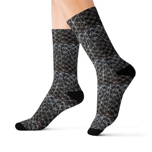New Custom Men's Crew <b>Socks</b> Digital Printing Patchwork Pattern Breathable Knitted Autumn Daily Wear Spandex <b>Polyester</b> <b>Socks</b> - Product Image 4