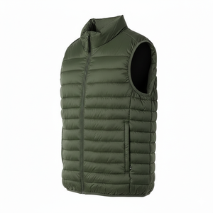 Gilet matelassé imperméable coupe-vent sans manches pour homme, veste d'hiver rembourrée pour l'extérieur, gilet en nylon et polyester pour homme - Product Image 2