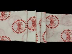 Tela de Algodón Blanco Premium con Bordado de Cangrejo Rojo, Algodón Puro Suave y Transpirable para Kurti, Vestido, Blusa y Decoración del Hogar - Product Image 4