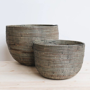 Maceta de hierba marina, soporte natural de paja para plantas, cesta de madera para plantas, macetas para plantar en interiores, soportes para flores y plantas - Product Image 1