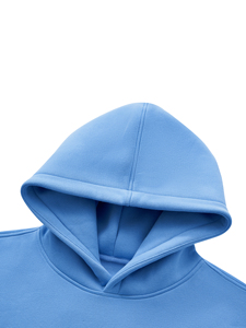 Sudadera con capucha de algodón grueso para hombre, talla grande, holgada, con hombros caídos, bolsillo canguro, estilo urbano, venta al por mayor - Product Image 3