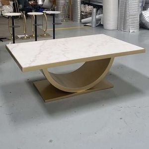 Mesa moderna y elegante, mesa inspirada en el mármol, decoración de mesa de lujo, mesa de centro, mesa de estilo artístico moderno para el hogar - Product Image 4