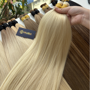 Extensiones de Cabello Humano Virgen Vietnamita a Granel, Liso, Doble Trama, Súper Doble Trama, Ondulado Natural, Todos los Colores Disponibles, Permanente - Product Image 5