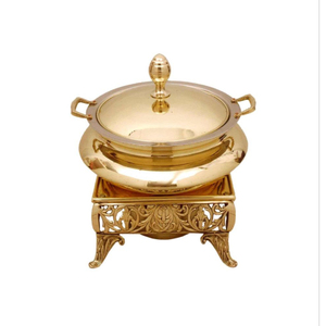 Luxury Metal Chafing Dish Home And Restaurant Table Ware Decorative Food Warmer <b>Buffet</b> <b>Server</b> Chaffing Dish Hotels Supplies - Product Image 2