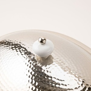 Plat à chafing en acier inoxydable martelé avec support à calligraphie arabe, ensemble chauffe-plats rond pour buffet de mariage et de fête - Product Image 3