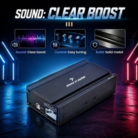 Profesyonel 4 Kanallı Stereo Araç Amfisi 45Wx4 Sınıf AB Tam Aralıklı Subwoofer Amfisi Araç Ses Sistemi