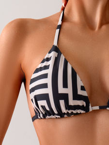 Low Price Women's <b>3</b>-<b>Piece</b> <b>Bikini</b> Set Digital Printing Quick Dry Fashion Swimwear Beach Vacation Comfortable Swimming Outfit - Product Image 6