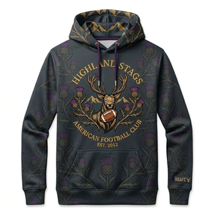 Fabricante de Sudaderas Personalizadas de Fútbol Americano, Sublimación al por Mayor, Logotipo Personalizado, Sudadera Deportiva Unisex, 100% Algodón, Felpa Ecológica - Product Image 3