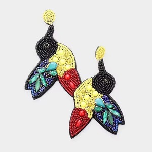 Pendientes colgantes con cuentas de semillas y lentejuelas de la marca BaubleBar, modelo Tricolor Butterfly Pearl Seed Bead Fine. - Product Image 6