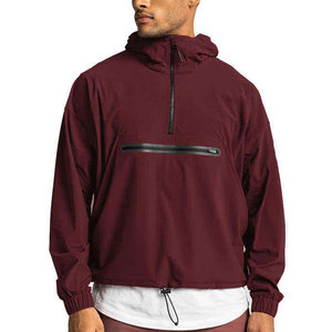 Veste coupe-vent demi-zip légère pour homme, personnalisée OEM, pour l'extérieur, collection 2026, vente en gros - Product Image 1