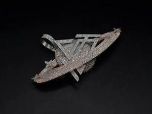 Custom Iced Moissanite <b>Charm</b> Pendant 925 <b>Silver</b> Gold Plated Universe Letter Jewelry for Men Party Gift - Product Image 3