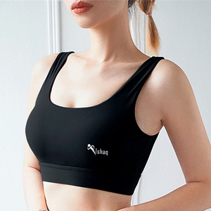 Women Backless Training Yoga Padded Bras Blue Adjustable Back Unique Sports Bra - Product Image 1