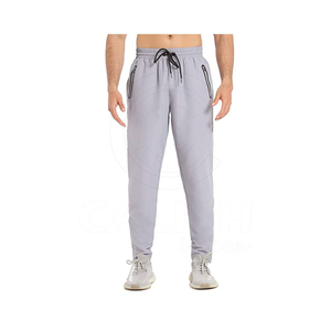 Pantalon décontracté léger pour homme, coupe droite, en polyester/coton, séchage rapide, respirant, prix abordable, personnalisable OEM - Product Image 1