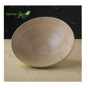 Bol à salade en bambou léger et jetable du Vietnam, fait main, écologique, pour présentation sur table, grande capacité - Product Image 1