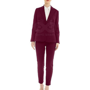 Women Formal Business Suit <b>Set</b> Long Sleeve <b>Blazer</b> Matching Trousers Office Workwear Custom Wholesale - Product Image 6