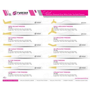 Pinzas para Extensión de Pestañas al por Mayor con Punta de Fibra Redonda sin Espacios, Agarre de Diamante, Antiestáticas, OEM ODM - Product Image 6