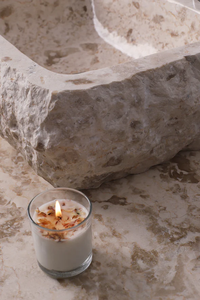 Natural Marble Luxury Wash <b>Basin</b> Crema Marfil Beige Hammering Edge Sink Eco-Friendly Customized Design Durable for Bathroom - Product Image 3