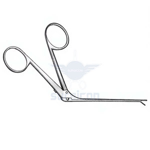 Pinzas Microquirúrgicas Rectas con Eje de 80 mm de Longitud, Instrumento Quirúrgico de Precisión ORL para Uso Médico Profesional en Oído - Product Image 2