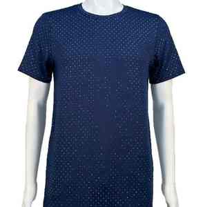 Camiseta de Algodón 100% Personalizable al por Mayor, con Transferencia, del Mejor Material, Talla Grande, de Alta Calidad, con Pedrería, para Mujer - Product Image 1