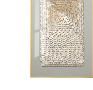 Tableau mural de luxe en mosaïque de coquillages nacrés peints à la main, prix de gros, pour décoration intérieure de salon moderne - Product Image 3