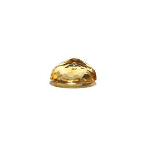 Handcrafted 5.1 Carat Citrine Loose Gemstone Heart Shape Flat Back for Fine Jewelry - Product Image 3
