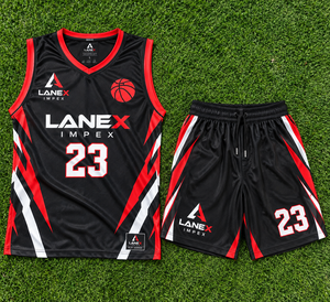 Ensemble d'uniformes de basketball personnalisés pour adultes, maillot sans manches respirant à séchage rapide avec col en V et short, imprimé par sublimation, tenue de sport d'équipe pour hommes - Product Image 6