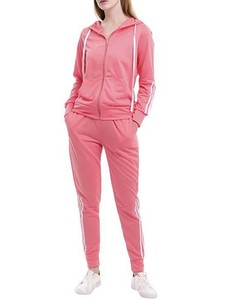 Vêtements de sport pour femmes, 100% coton respirant, écologiques, logo personnalisé, streetwear, pantalon de jogging uni, veste de yoga avec cordon de serrage - Product Image 4