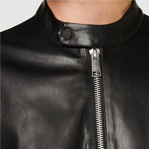 Veste d'hiver matelassée en cuir véritable pour homme, style urbain, avec logo frontal, séchage rapide, respirante, écologique, confortable, design intemporel - Product Image 6