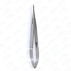 Porte-aiguille micro-ophtalmique Castroviejo à mâchoires droites en acier inoxydable avec revêtement TC, 6,25 pouces (16,5 cm) - Product Image 6