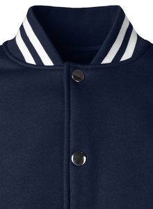 Chaqueta universitaria azul marino y blanca para hombre, chaquetas de lana, chaqueta universitaria unisex - Product Image 6