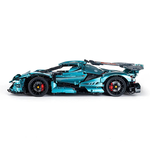 Guli 10612 - Coche de Bloques de Construcción de Plástico ABS Azul Electrochapado, Compatible con Apollo, Funciona con Batería, Más de 3236 Bloques, Escala 1:8 para Adultos - Product Image 2