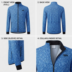 Sublimation Print Anti Shrink Men's Sports <b>Jacket</b> Soft Touch Sustainable And Durable Athletic Fit <b>Jacket</b> Windproof Quick Dry - Product Image 6