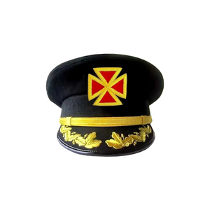 Boinas de Invierno Hechas a Mano, Estilo Militar, Bordadas con el Escudo de los Caballeros Templarios de Pakistán, en Mezclilla, Cuero, Poliéster, Lana y Algodón, para Exteriores - Product Image 4