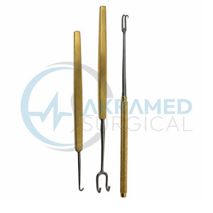 Ensemble de 3 crochets à une seule pointe Joseph de qualité supérieure en acier inoxydable, instrument de rhinoplastie et de chirurgie plastique, certifié CE, chirurgical - Product Image 2